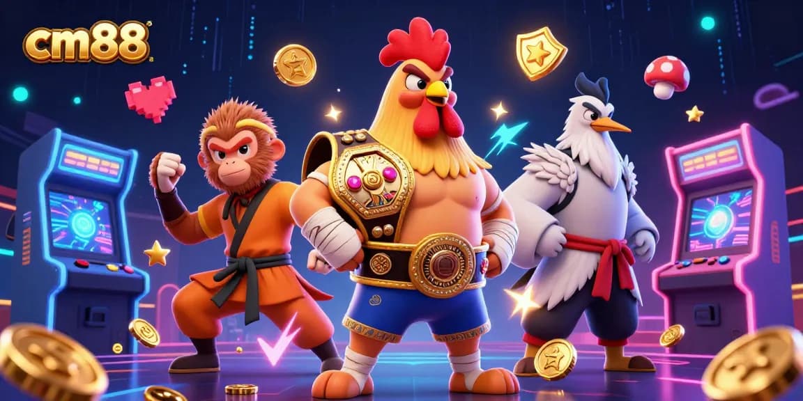 Experience the excitement of cm88 with vibrant 3D casino characters and dynamic game elements.