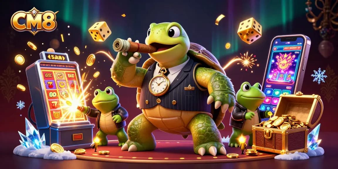 Experience thrilling gameplay at CM8 casino with vibrant characters and exciting game elements.