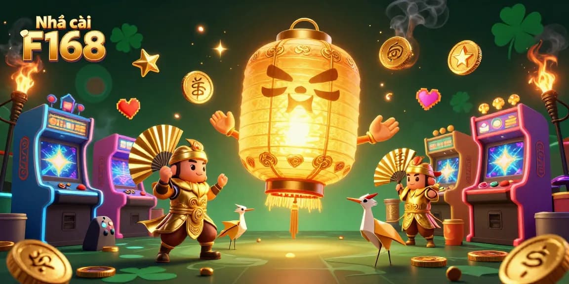 Experience thrilling games at Nhà cái F168 with vibrant 3D cartoon casino scenery.