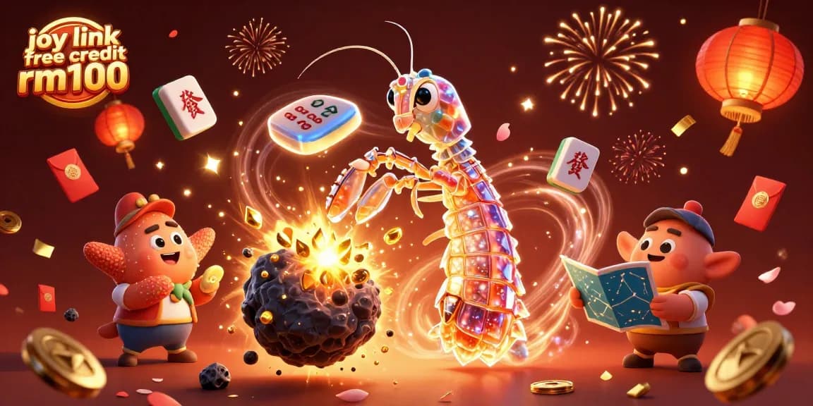 Engage in gaming fun with joy link free credit rm100 as a mantis shrimp conquers the casino cosmos.