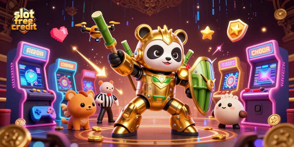 Experience exciting gameplay with the golden panda in the dynamic slot free credit arena.