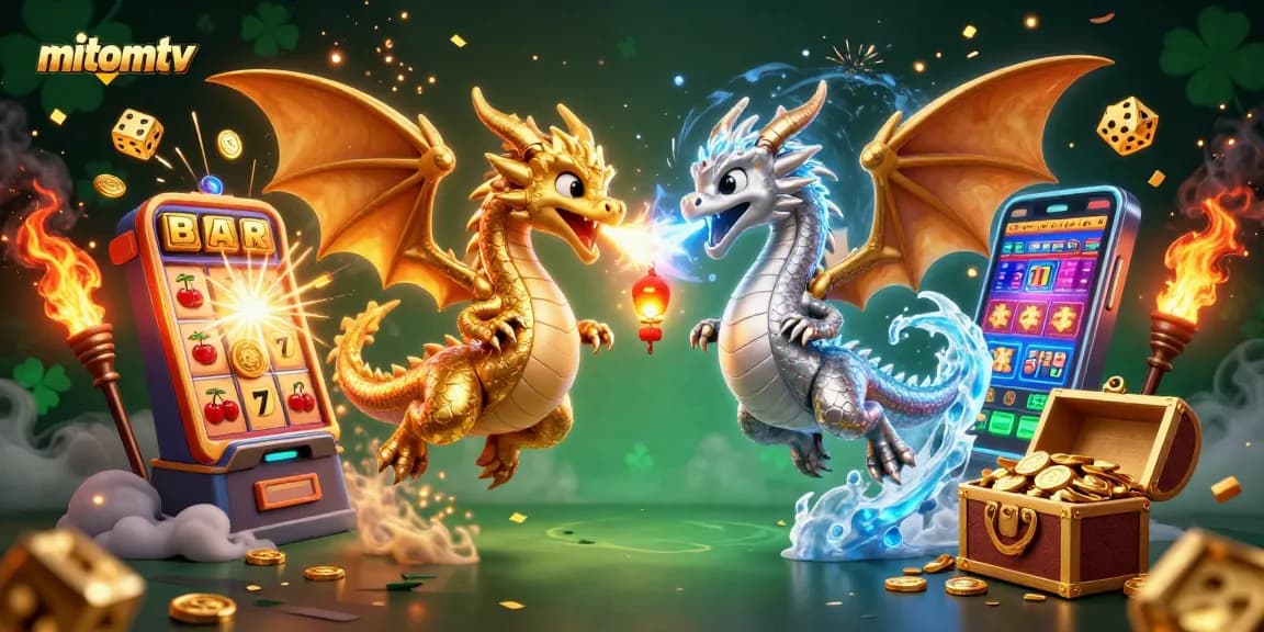 Experience the excitement of mitomtv with a vivid scene of gaming dragons and jackpots.