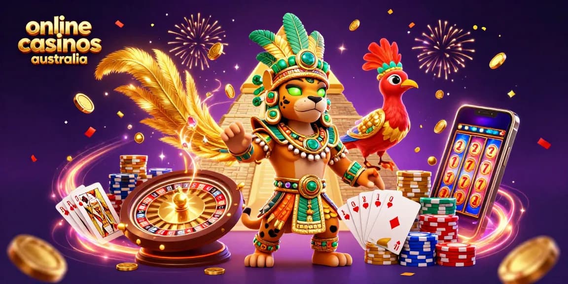 Experience thrilling gameplay with vibrant online casinos australia showcasing lively casino elements.