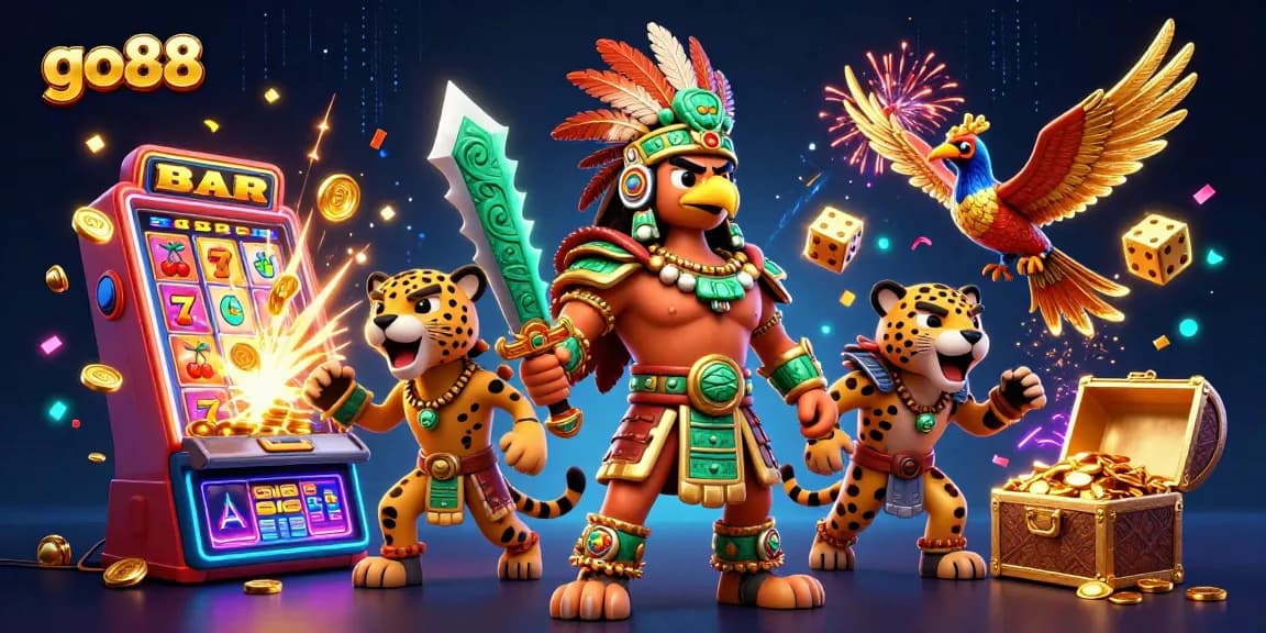Experience thrilling gameplay with go88's vibrant casino game scene featuring jackpots and excitement.