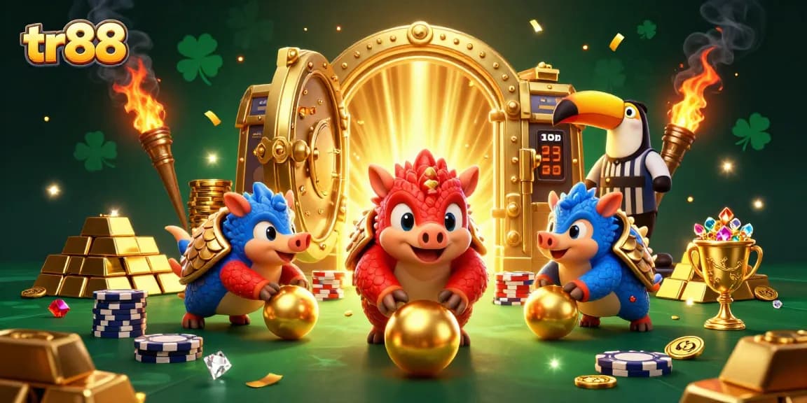 Engage in thrilling gaming moments at tr88 with dynamic pangolins and golden treasures.