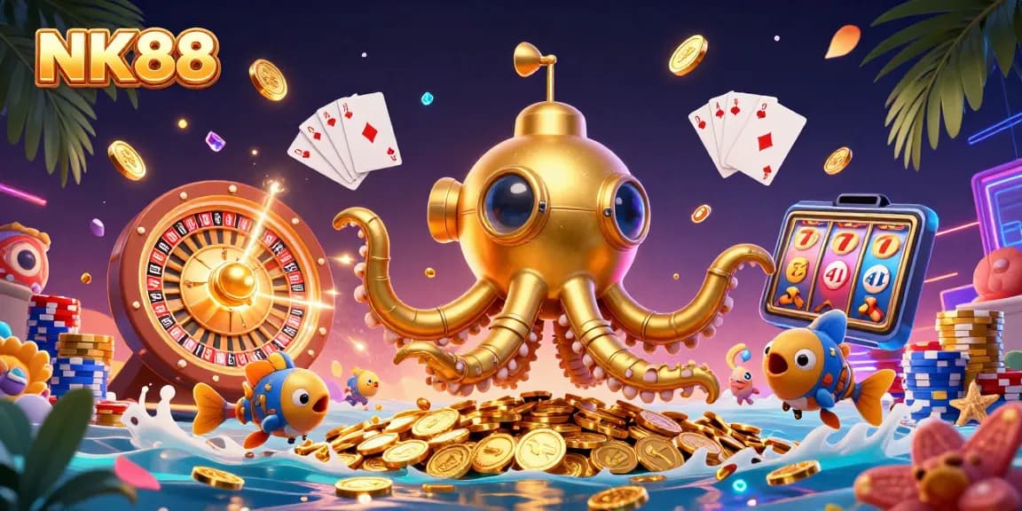 Experience thrilling gameplay at NK88 with dynamic games, golden coins, and exciting jackpots.