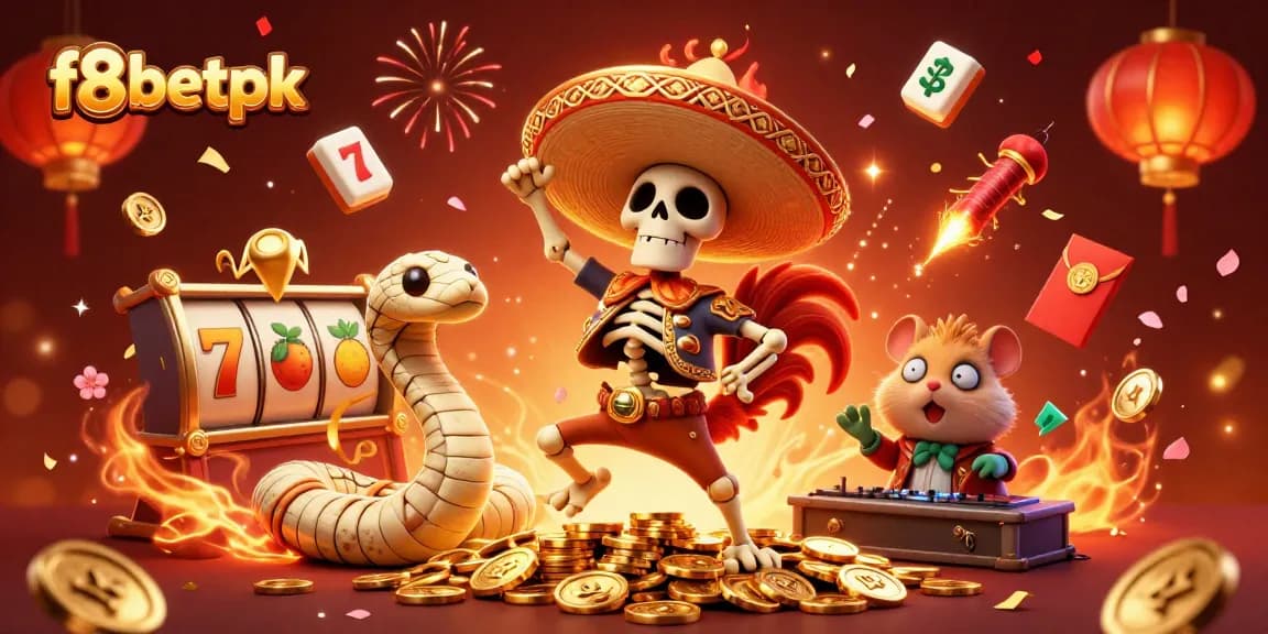 Experience thrilling wins with f8betpk's lively casino action featuring dancing characters and vibrant slots.