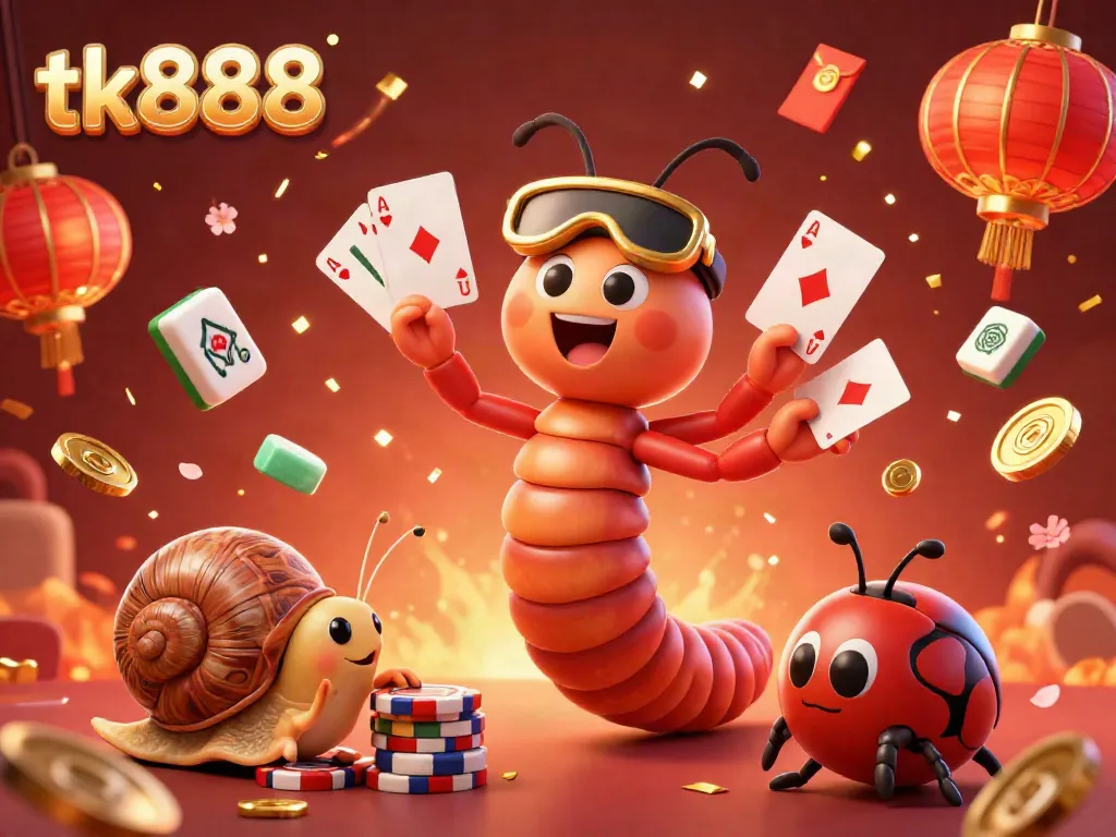 Experience thrilling cards and casino fun with tk888 in an ultra-detailed 3D illustration of a vibrant dealer scene.
