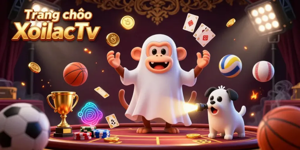 Experience the thrill of sports betting on Trang chủ XoilacTv with a vibrant casino scene showcasing dynamic sports elements.