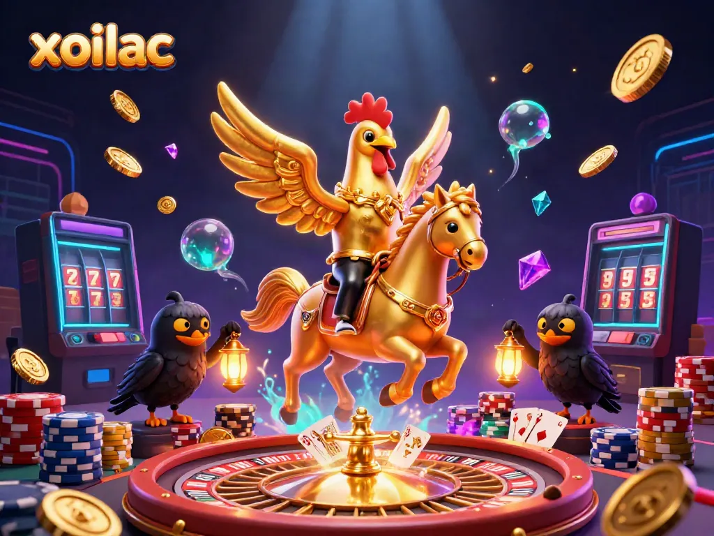 Xoilac offers intense sports gambling excitement with vibrant casino elements and engaging visuals.