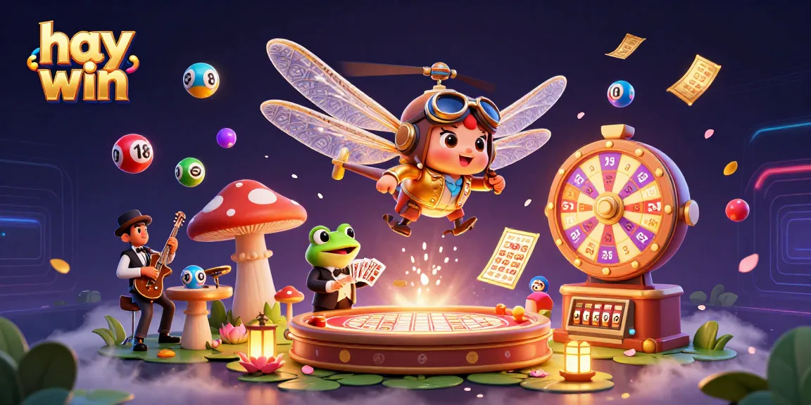 Join the excitement at Hay Win's vibrant casino scene with thrilling games and lively characters.