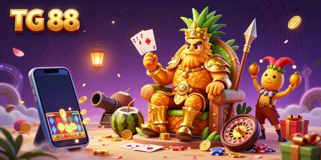 Experience thrilling gameplay at TG 88 with vibrant casino elements and exciting characters.